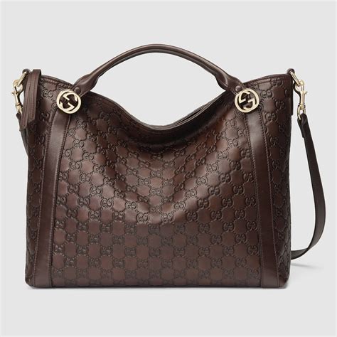 gucci miss gg leather top handle bag